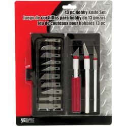 Performance Tool Project Pro Hobby Knife Set Silver 13 pc