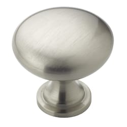 Amerock Allison Round Cabinet Knob 1-1/4 in. D 1-1/8 in. Satin Nickel 1 pk