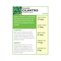 Lake Valley Seed Cilantro Seeds