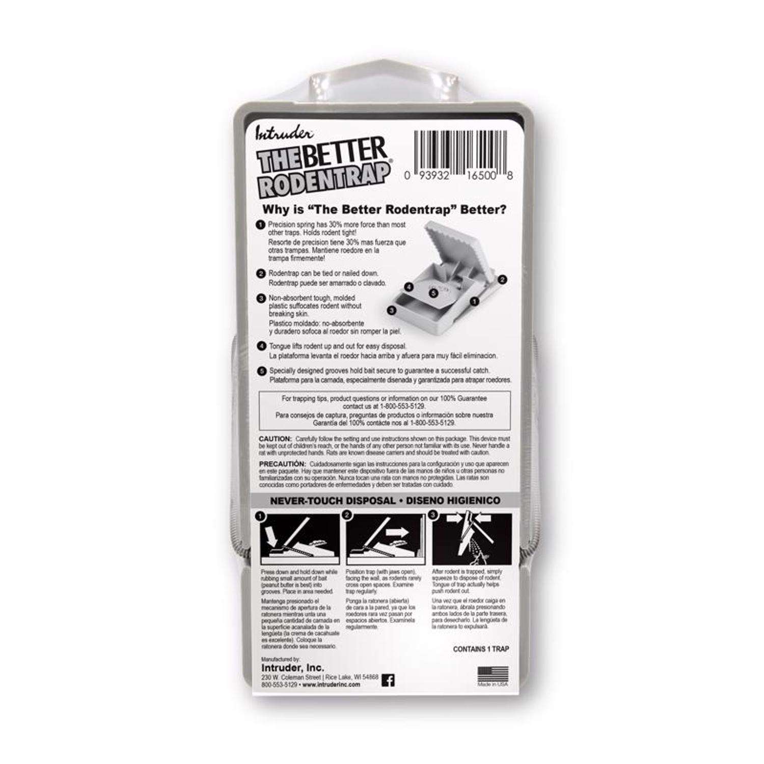 The Better Mousetrap Intruder Snap Trap For Mice 2-Pack.