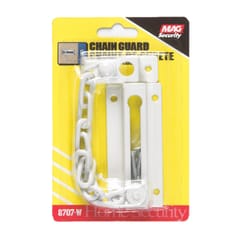 Prime-Line 3.31 in. L White Steel Chain Door Guard