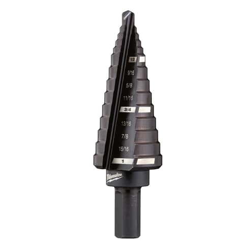 Milwaukee #8 X 6 in. L Step Drill Bit 3-Flat Shank 1 pc