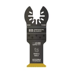 Imperial Blades One Fit 1-1/4 in. L Titanium-Coated Bi-Metal Storm Oscillating Saw Blade 1 pk