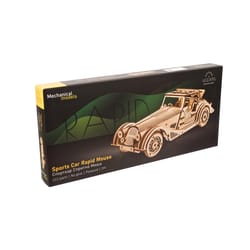 UGears Sports Car Rapid Mouse Mechanical Model Kit Tan 226 pc