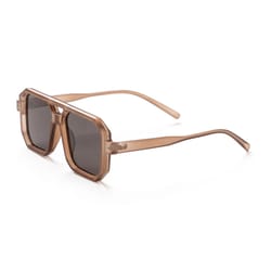 Optimum Optical Men's Brown Frame Gray Lens Sunglasses