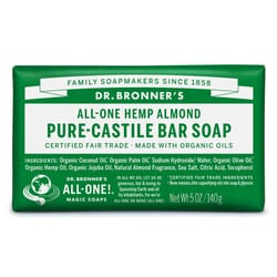 Dr. Bronner's Organic Almond Scent Pure-Castile Bar Soap 5 oz