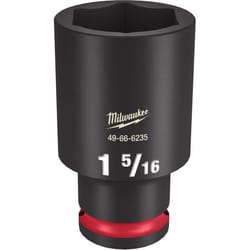 Milwaukee Shockwave 1-5/16 in. X 1/2 in. drive SAE 6 Point Deep Impact Socket 1 pc
