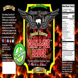Croix Valley Foods Cran-B-Cue BBQ Sauce 12 oz