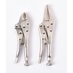 Home Plus 4-3/4 in. Carbon Steel Two Piece Locking Pliers Set
