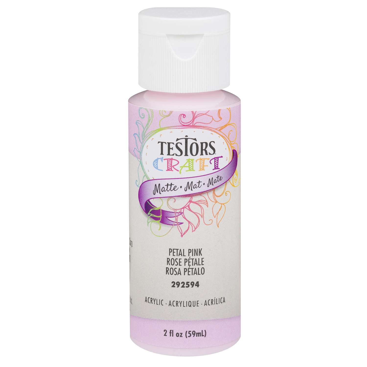 Testors Matte Petal Pink Craft Spray Paint 2 oz Ace Hardware