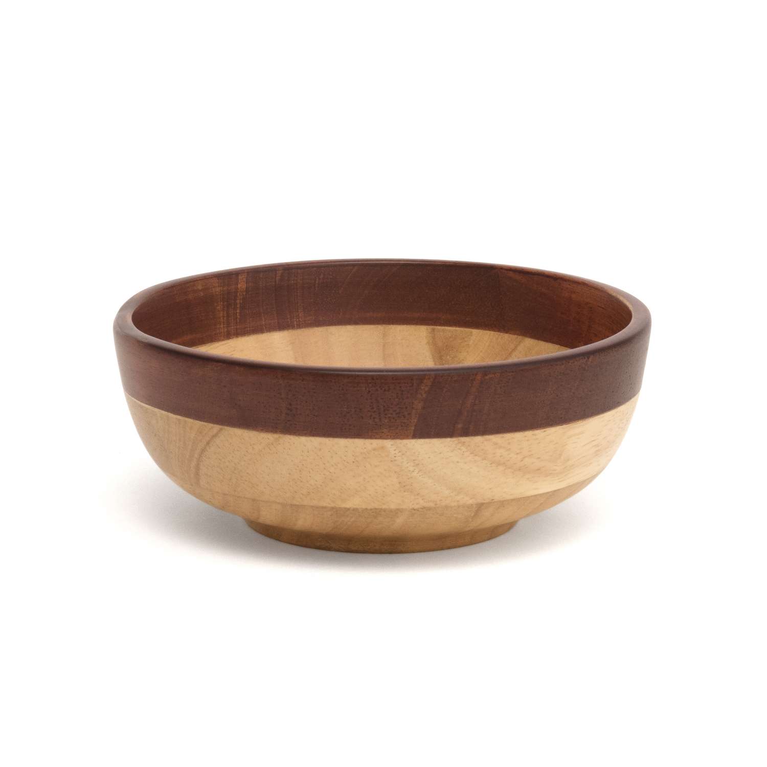 Lipper International Natural Rubberwood TwoTone Salad Bowl 6 in. D 1 pc Ace Hardware