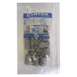 Cantex 3/4 in. D PVC Electrical Conduit Coupling 15 pk