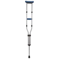 Carex Health Brands Blue Folding Crutches Aluminum/Plastic 59 in. H X 8 in. L