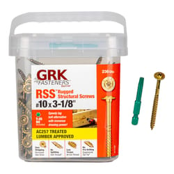 GRK Fasteners No. 10 X 3-1/8 in. L Star Washer Head Self Tapping Structural Screws