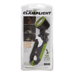 Blackfire Clamplight 120 lm Black LED Clip Light AAA Battery