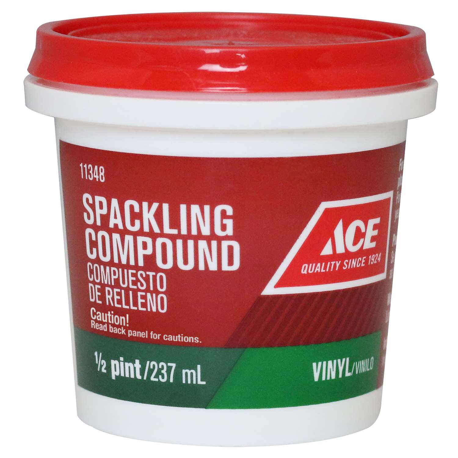  Ace  Vinyl  Ready to Use Off White Spackling Compound 0 5 pt 