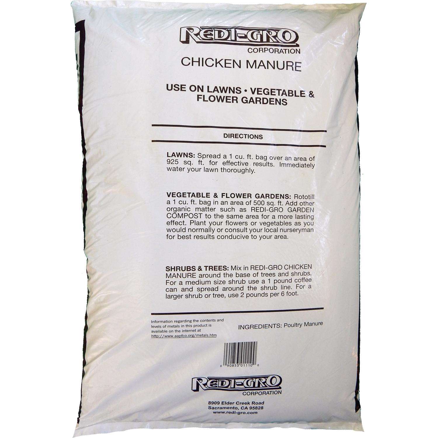 Redi-Gro Chicken Manure 1 cu ft 28.3 L - Ace Hardware