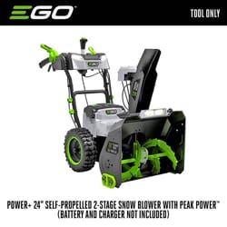 EGO Power+ Peak Power SNT2410 24 in. Two stage 56 V Battery Snow Blower Tool Only W/ 2-IN-1 CHUTE ADJUSTMENT