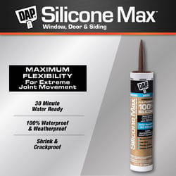 DAP Silicone Max Brown Silicone All Purpose Sealant 10.1 oz