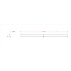 SteelWorks 48 in. L X 0.25 in. D Aluminum Rod 1 pk