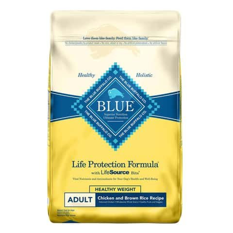 Blue buffalo life protection chicken & store rice adult dry dog food 30lb