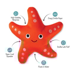 Pet Shop by Fringe Studio Orange Neoprene Starfish Dog Toy 1 pk