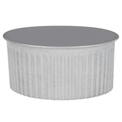 Imperial 4 in. D Galvanized Steel Crimped Pipe End Cap