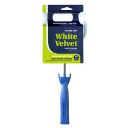RollerLite White Velvet 4.5 in. W Mini Paint Roller Frame and Cover Threaded End