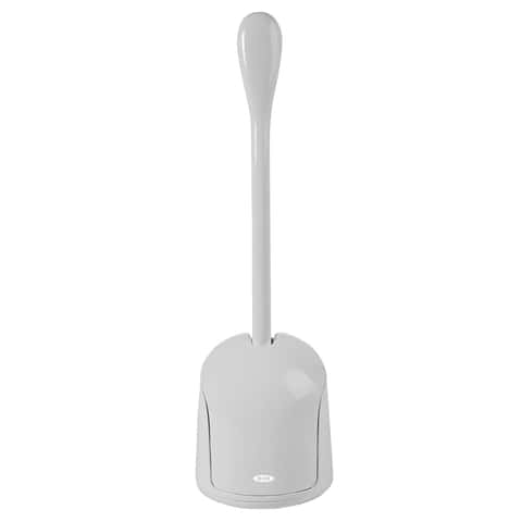 OXO Good Grips Toilet Bowl Brush & Holder Silver - Ace Hardware