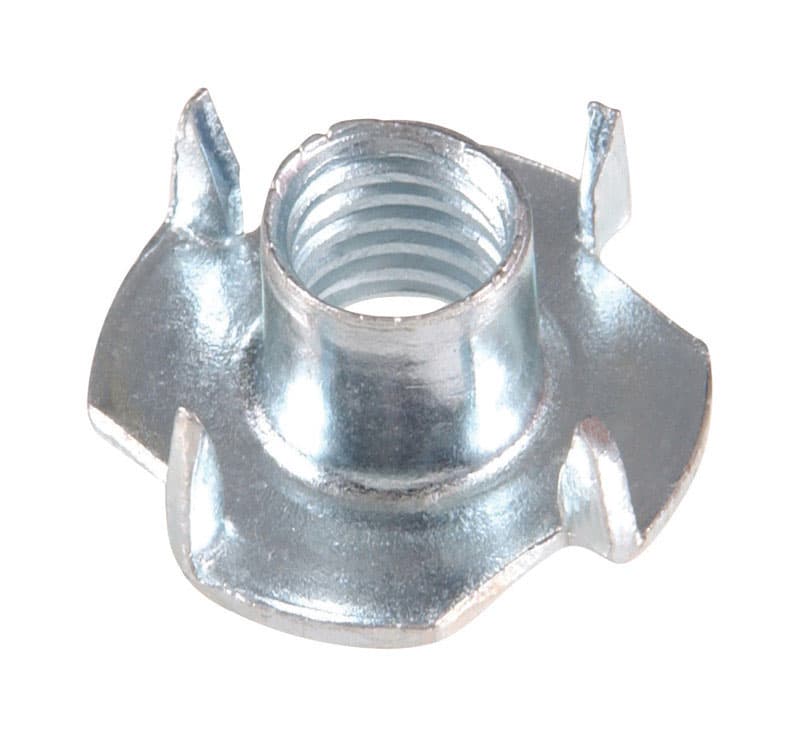 Hillman 10 in. Zinc-Plated Steel SAE Tee Nut 100 pk Hillman 10 in. Zinc-Plated Steel SAE Tee Nut 100 pk