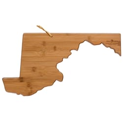 Totally Bamboo 10 in. L X 18 in. W X 1 in. Bamboo Maryland Serving & Cutting Board