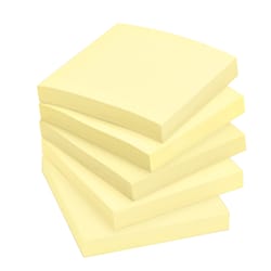 Office Depot 2 in. W X 1.5 in. L Yellow Sticky Notes 12 pad