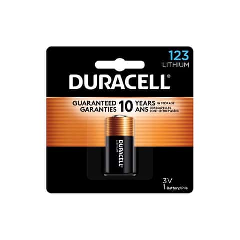 Pile lithium haute puissance Duracell 123 3 V, pack de 1 (CR123 / CR123A /  CR17345)