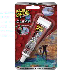 Flex Seal Family of Products Flex Glue MINI Clear Rubberized Waterproof Adhesive 0.6 oz