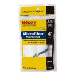 Whizz Microfiber 4 in. W X 3/8 in. Mini Paint Roller Cover 2 pk