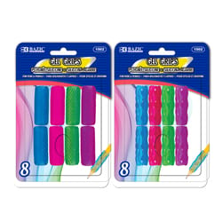 Bazic Products Assorted Pencil/Pen Grip 8 pk