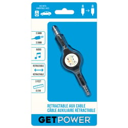 GetPower Auxillary Cable Black