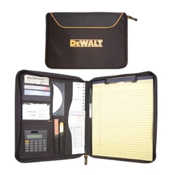 DeWalt 8 pocket Polyester Fabric Notepad Holder 10. in. L X 11 in. H Black/Yellow