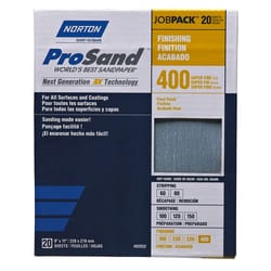 Norton ProSand 11 in. L X 9 in. W 400 Grit Aluminum Oxide Sandpaper 20 pk