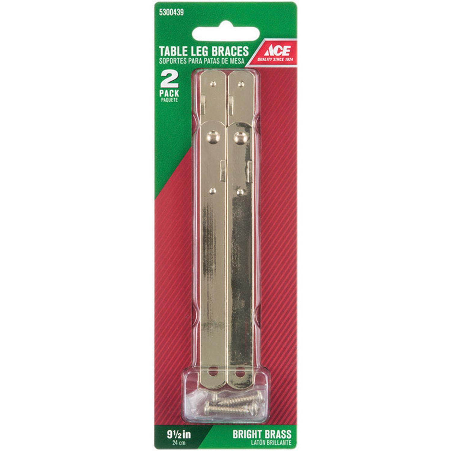 Ace 9 1 2in. H Straight Brass Table Leg Brace