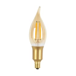 Globe Electric Vintage CA10 (Flame Tip) E12 (Candelabra) LED Bulb Warm White 40 Watt Equivalence 1 p