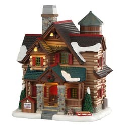 Lemax Multicolored Chestnut Cabin Christmas Village 9.5 in.