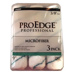 Linzer ProEdge Microfiber 9 in. W X 3/8 in. Paint Roller Cover 3 pk