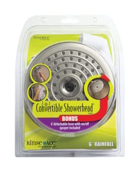 Rinse Ace 2-in-1 White ABS 1 settings Convertible Showerhead 2.5 gpm