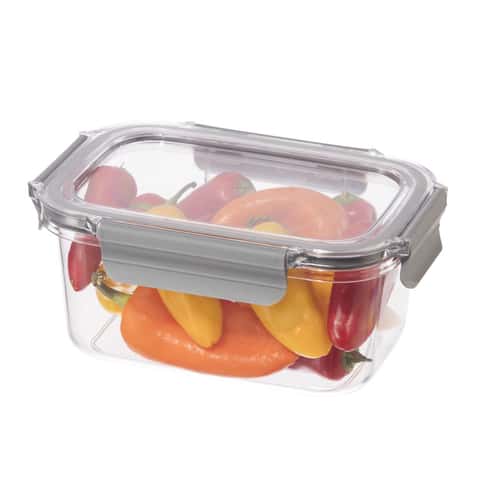 Oggi Clarity 42 oz Clear Food Container and Lid 1 Pk
