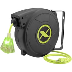 Flexzilla 50 ft. L Plastic Automatic Retractor Power Reel Extension Cord Reel