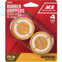 Ace Rubber Non-Slip Cup for Hardwood Floors Brown Round 1-3/4 in. W 4 pk