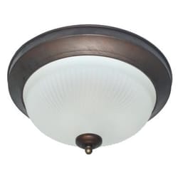 MaxLite 5.75 in. H X 5.75 in. W X 12.75 in. L Bronze/White Ceiling Fixture