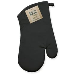 Kane Home Black Quilted Cotton Oven Mitt