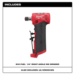 Milwaukee 12V M12 FUEL Brushless Cordless 1/4 in. Right Angle Die Grinder Tool Only